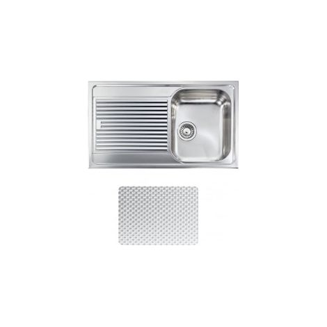 CM 011263DCSSP Zenith Plus Lavello da Incasso 1 Vasca 86x50 cm Acciaio Inox Antigraffio colore Inox (1/5)