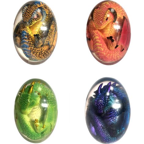 Huevo de dinosaurio luminoso hecho de resina: decoración para interiores y exteriores. (1/5)