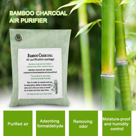 Sachets purificateurs d'air 8 couleurs, purificateurs d'air frais au charbon actif et au bambou, sachets anti-moisissures et anti-odeurs (1/5)