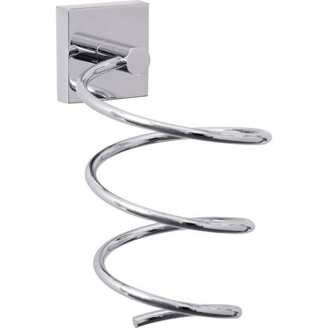 tesa 40242 Soporte para secador de pelo cromado sin taladro