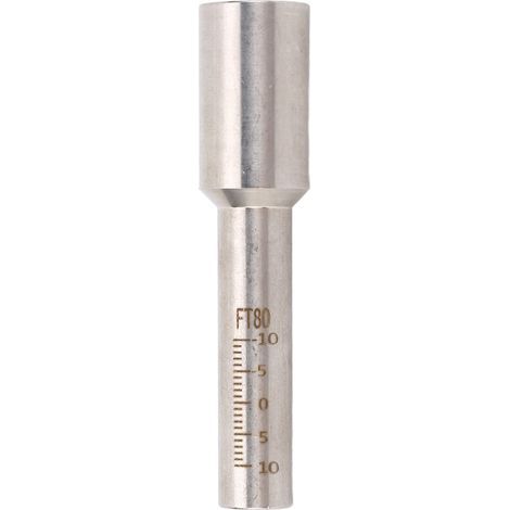 Tube gradué soudé au Laser, échelle métallique portative de haute précision en acier inoxydable 80mm (1/5)