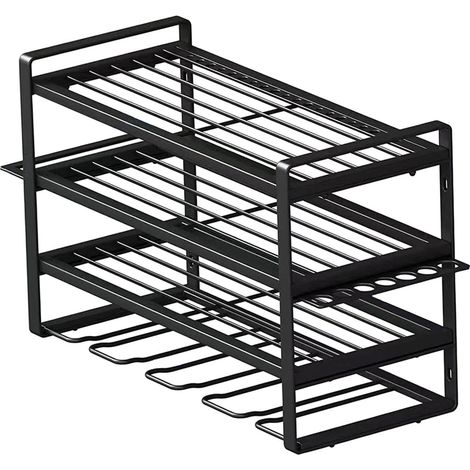 Organisateur Mural pour Outils électriques, Solution de Rangement Pratique, 4 Couches 4 Crochets (1/3)