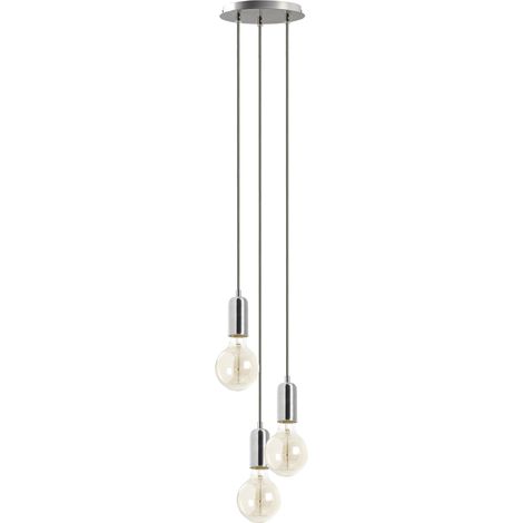 Suspended Lamp A TU ESTILO E27 3x60W Cromato (1/2)