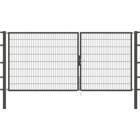 ALBERTS Doppeltor Flexo, fvz.anthr.Kst.b.RAL 7016, lichte BxH3500x1600, PF80x80/2300mm (1/3)