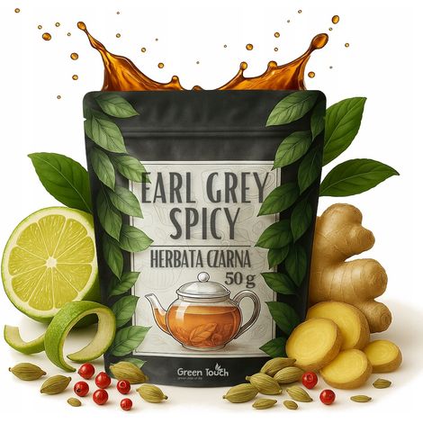 Tè nero speziato Earl Grey 50g Ceylon invernale con cardamomo e zenzero (1/5)