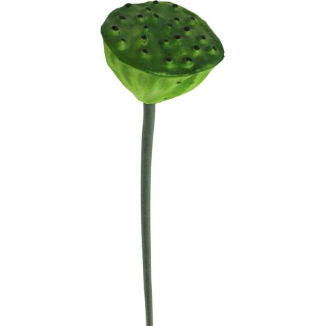 Plante artificielle d'étang en plastique avec tige verte réaliste décor pour vase aquarium jardin extérieur 62x7cm (1/2)