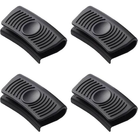 paires de poignées d'assistance en silicone isolantes thermiques pour woks, poêles, plaques de cuisson, sauteuses et assiettes en fonte (1/5)