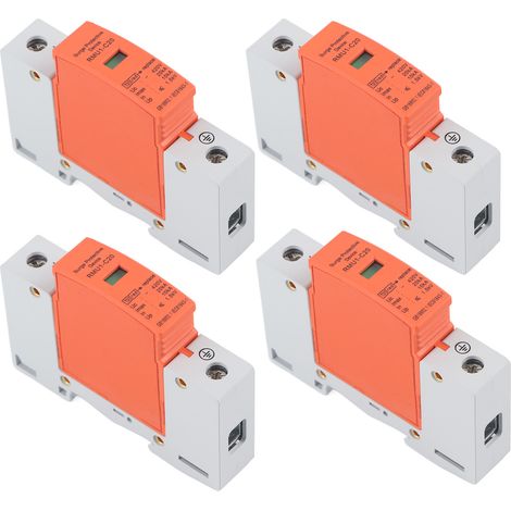 Lot de 4 parafoudres 1P à montage sur rail SPD pour usage domestique, 420 V CA, RMU1-C20 (1/5)