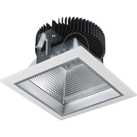 Plafonnier encastré PANDORA IP44 Dali,Push LED COB 15W 1000lm CRI80 4000K 60º Blanc