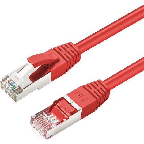 MicroConnect S/FTP CAT6 Kabel 10m Rot LSZH PiMF 4x2xAWG 28, CU, SSTP610R