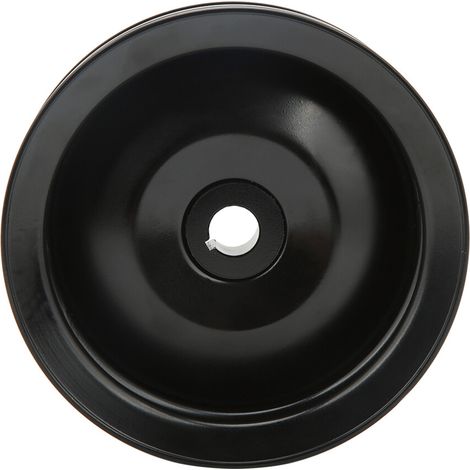 Puleggia servosterzo nera a doppia scanalatura per motori Chevrolet 350/454