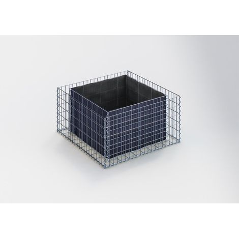 Gabiondeco - Jardinière en Gabion. 100 cm x 50 cm x 100 cm (L x H x P). taille des mailles 5 x 10 cm. Épaisseur des parois 10 cm - Made in Ger... (1/3)