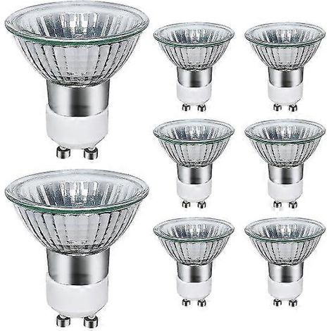 Lot de 8 ampoules halogènes GU10, spots halogènes GU10 220 V, lumière chaude 2800 K, 35 W (1/5)