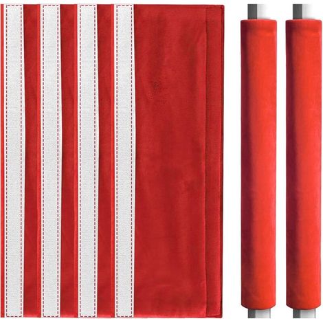 Lot de 4 housses de poignée de porte de réfrigérateur, housses de poignée de porte de réfrigérateur, housses anti-poussière pour réfrigérateur, lave-vaisselle et four (1/5)
