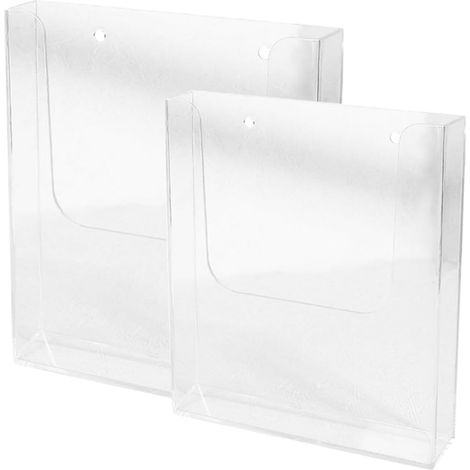 de 2 pièces Acryl Dokumentenhalter Wandmontage mit Stabilem