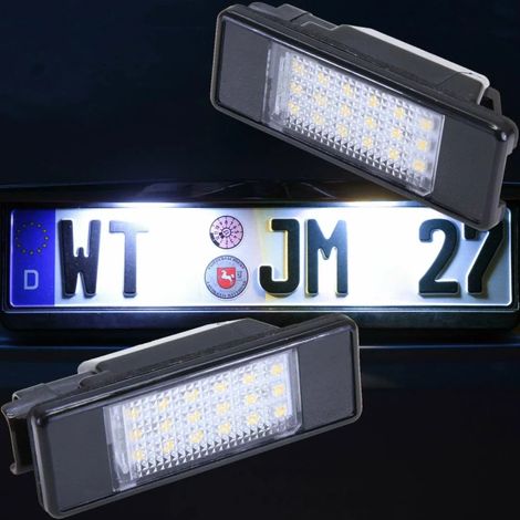 KIT LUCI TARGA A LED COMPATIBILE CON Nissan Micra C+C Primera P12 Pathfinder, VETRO TRASPARENTE (1/3)