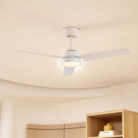[NEUWERTIG] B-Ware Lindby LED-Deckenventilator Aerallo weiß CCT leise 105 cm 18 W Fernbedienung (1/2)