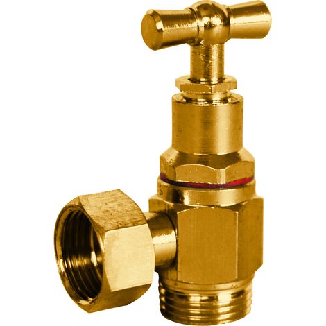 Watts – Robinet d'arrêt WC – Équerre brossé – Male/Femelle – Pour installation dans espaces confinés – Référence 1340003 (1/4)