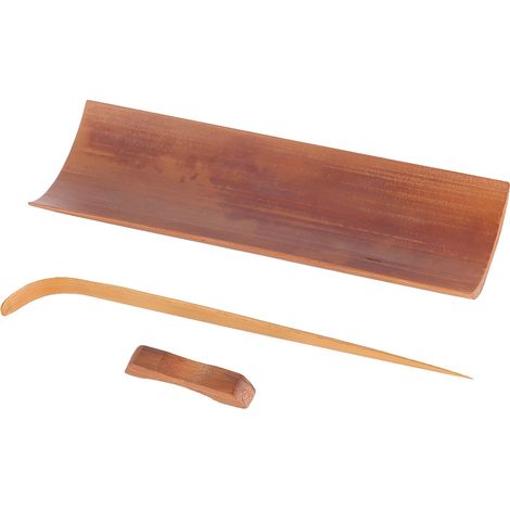 Cuillère à thé en racine de bambou naturel sculptée à la main (1 pièce) - Accessoires pour le thé (1/5)
