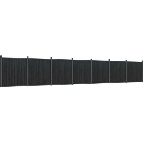 Maison Exclusive - Zaunelement Grau 1218x186 cm WPC