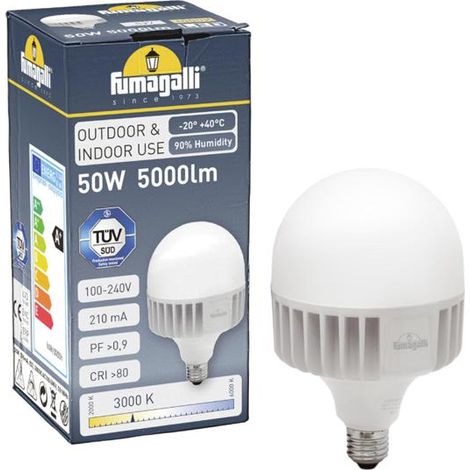 Lampadina LED E27 ad alta potenza - 50W - Fumagalli - ø118mm