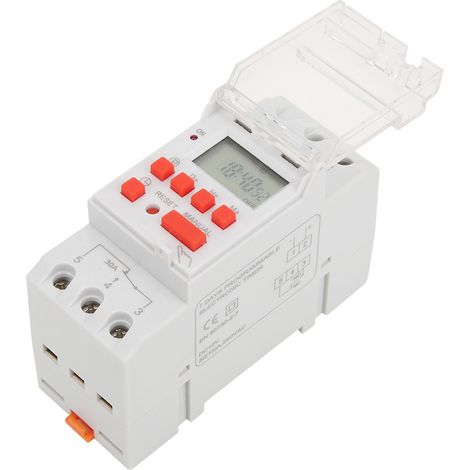 Minuteur hebdomadaire 12 V CC 30 A avec écran LCD, interrupteur marche/arrêt et fonction compte à rebours (1/5)