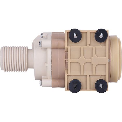 Pompe de circulation d'eau silencieuse à moteur solaire sans balais, pompe submersible à eau chaude 12 V CC (1/5)
