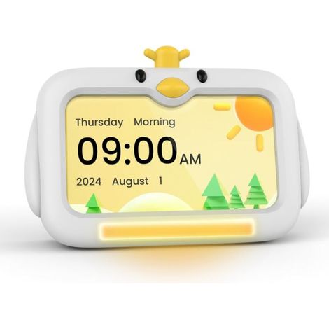 LED Display Smart Alarm Clock for Children with Night Light, Cute Sleep Training Alarm and Digital Electronic Clock (1/5)