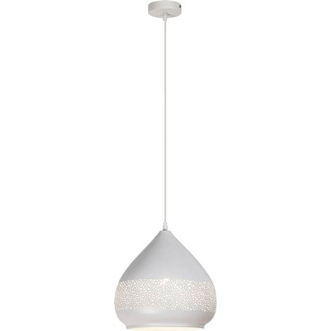 Pendente Kaia metallo metallo luce bianca Ø27cm H: 110 centimetri (1/5)
