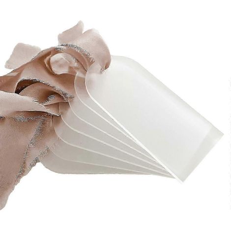 70 marque-places vierges en acrylique dépoli pour mariage, étiquettes cadeaux transparentes en forme d'arche, plaques nominatives, plans de table, marque-places à faire soi-même, compatibles avec les  (1/5)