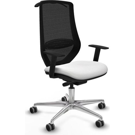 piqueras-y-crespo Silla de oficina moderna blanca cómoda