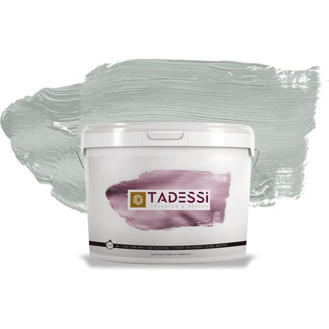 TADESSI Color Vista Wandfarbe Pastellgrau - Sanftgrau - Matte Dispersionsfarbe - Innenfarbe für Wand und Decke (1/5)