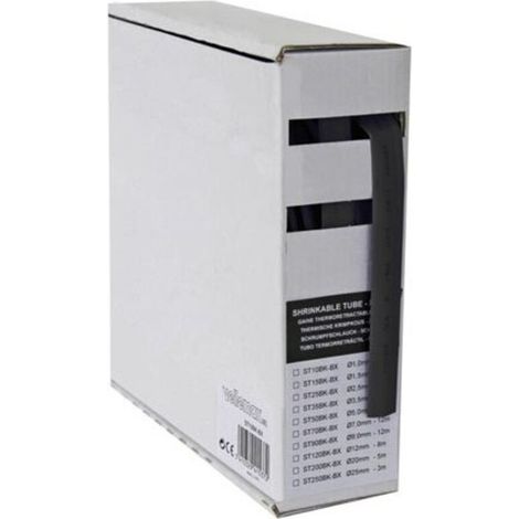 – Gaine thermorétractable 2:1 12mm noir 8m – Isolation câbles électriques – Protection contre corrosion – ST120BKBX (1/3)