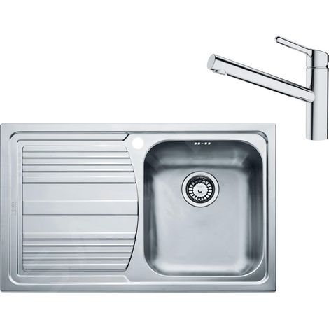 Franke - Set N86, évier en inox LLX 611/7 et mitigeur FC 3054.031, inox / chrome 101.0650.596 (1/5)