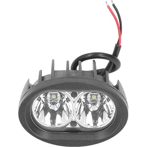 Kfz-Arbeitsscheinwerfer mit 2 LEDs, 4 Zoll, 20 W, IP67 wasserdichtes Aluminiumgehäuse für Geländewagen und Boote