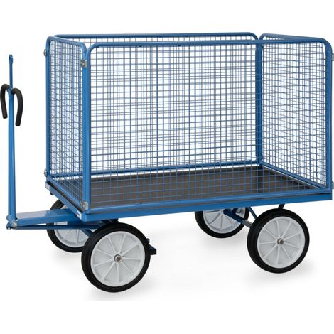 fetra Chariot à plateau manuel 6445V avec anneau d'attelage (1/5)