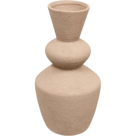 Vase Design en Céramique "Ezia" 34cm Marron (1/4)