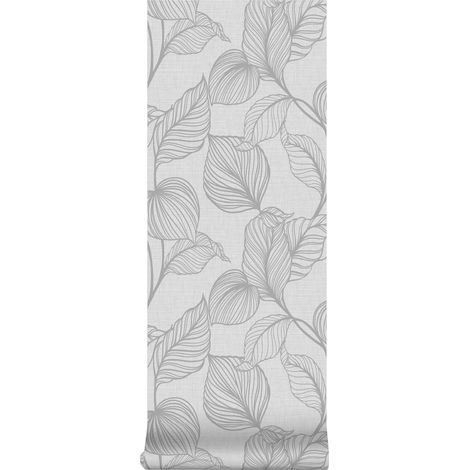 Boutique - Vliestapete - Royal Palm - Grau - 10mx52cm (1/4)