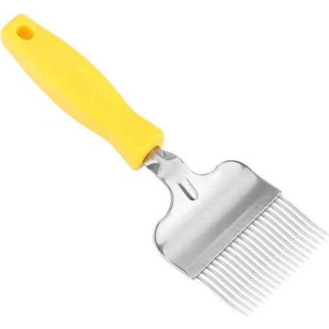 Zubehörgabeln aus Edelstahl zur Reinigung von Wabenrahmen und Bienenstöcken sowie weiteres Zubehör. (1/5)