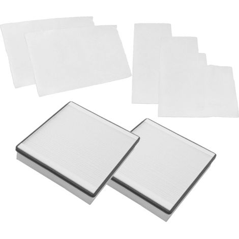 Trade-Shop 6in1 Filter-Set (2x Pollenfilter, 2x Zuluftfilter, 2x Abluftfilter) kompatibel mit Vallox KWL 090 SC, KWL 090 SE, KWL 091 SC, KWL 90 SC