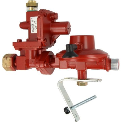 Niederdruckregler für Flüssiggasflaschenschen GF R1/2"lks. 4kg/h 50mbar für Flaschen 33 kg