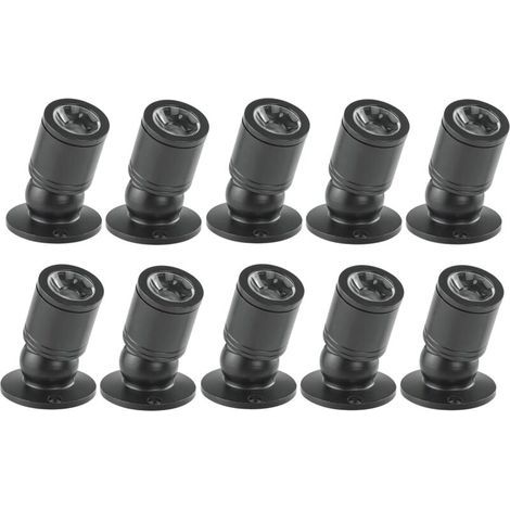 Mini-LED-Strahler, Mini-Deckeneinbaustrahler, 1 W, mit Treiber, 100–265 V AC, für Zuhause/Weinschrank/Schmuckschrank/Wohnzimmer/Schrank, 10 Stück [Energieklasse A+], 6000 K (1/4)