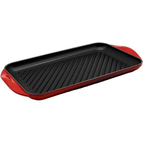 Le Creuset Parrilla de fundición esmaltada color cereza 47x25 cm (1/3)