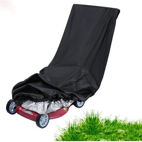 Lawnmower Protective Cover, Waterproof Lawnmower Cover, 210D Polyester Lawnmower Cover with Drawstring Storage Bag (193x64x112 cm) (1/5)