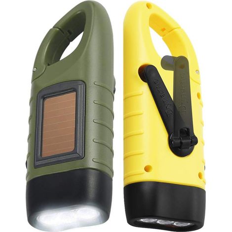 Lampara De Camping - Lampara De Emergencia Solar Y Manual - Impermeable - Para Exterior - 1 Unidad (1/5)