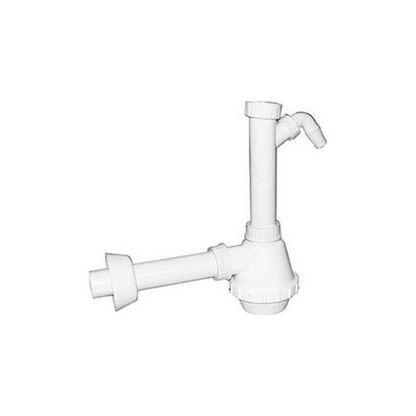SIFONE PVC 1 VIA S / PILETTA E SCARICO LAVATRICE Misura: 1"1/2 Diam. 40