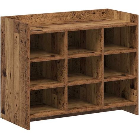 Meuble à chaussures ancien en bois, 85 x 39,5 x 70 cm (1/5)