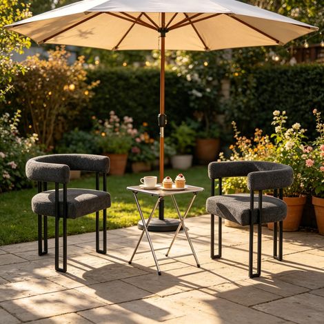 Bequeme Esszimmerstühle mit durchgehender Rückenlehne und Armlehnen – Wohnzimmerstühle, Café-Stühle, Lesesessel und Schlafzimmerstühle (2er-Set)