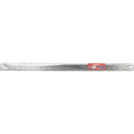 WorkPro WP265002 Maßstabslineal 600 mm Aluminium (1/5)
