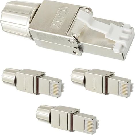 Connecteur RJ45 LSA Sans Outil, pour Câble Ethernet Montage Compatible avec CAT7 CAT6A CAT6 CAT5e(Lot de 4) (1/5)